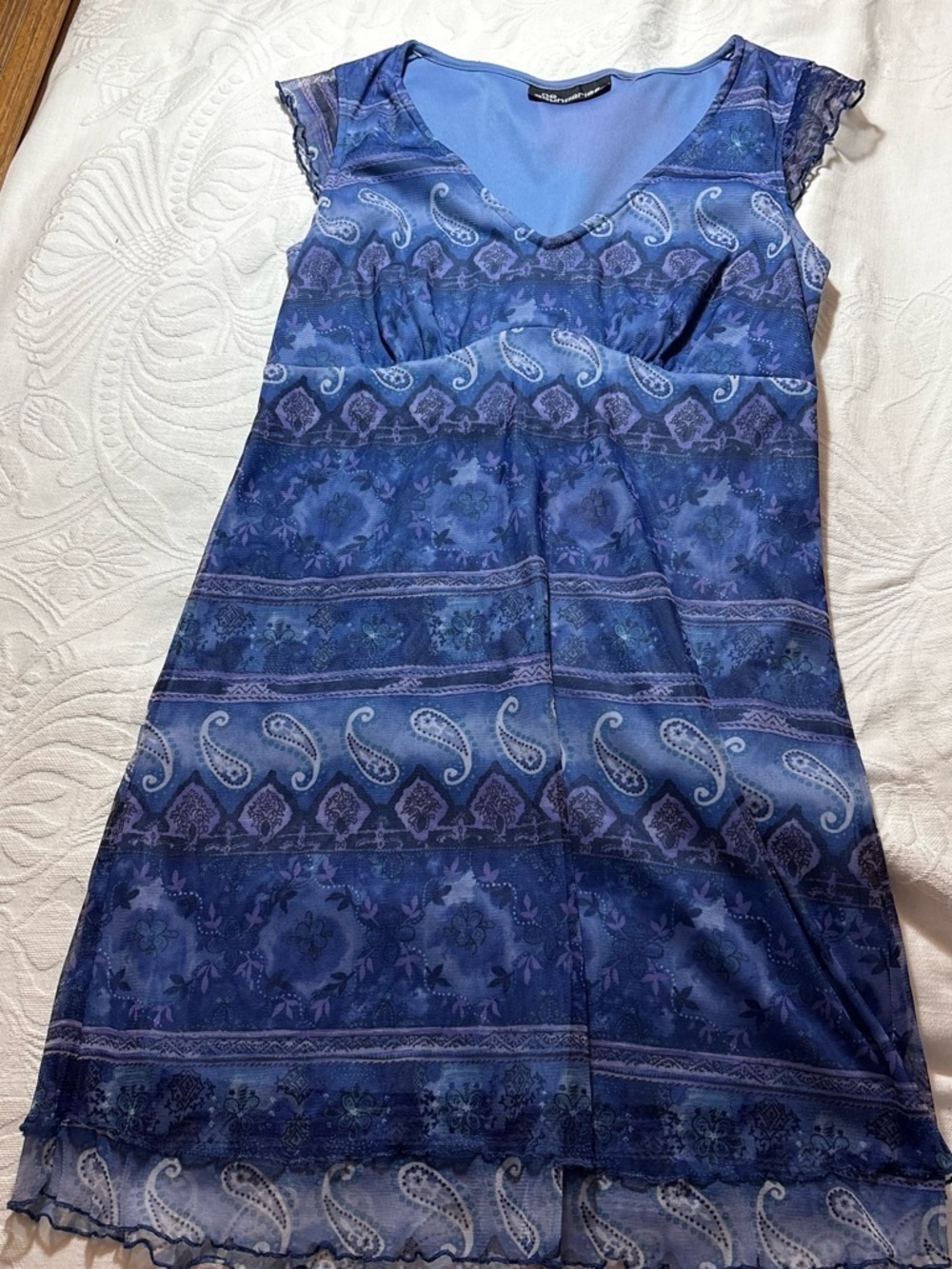 Y2K blue dress